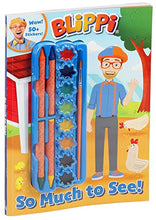 Load image into Gallery viewer, Blippi: So Much to See!: Includes Stickers, 4 Crayons, Paints and Paint Brush (Coloring Book with Covermount)