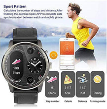 Load image into Gallery viewer, Dual Time Smart Watch - Hybrid Smartwatch Mens - Heart Rate Blood Pressure Monitor Activity Fitness Tracker Bluetooth Waterproof iOS Android Sleep Monitor Calorie Dual Time watches for Men