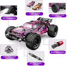 Load image into Gallery viewer, DEERC 200E Large Brushless RC Cars for Adults 1:10 RC Trucks,60 KM/H High Speed 2021 Upgraded Remote Control Car,Extra Shell LED Headlight All Terrain Off Road Monster Truck for Boys,2 Battery 40+ Min