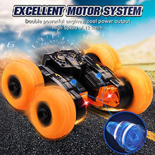 Load image into Gallery viewer, Fivejoy Remote Control Cars, 2.4GHz High Speed Stunt RC Car for Kids, 360° Two Directions and Rotation Electric 4WD Racing Stunt Truck, Toys Gifts for Boys and Girls Orange