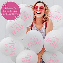 Load image into Gallery viewer, 12pk Team Bride Hen Party Balloons | Hen Do Wedding Decor Helium Balloon | Wedding Decorations Hen Party Supplies