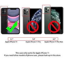 Load image into Gallery viewer, ELESNOW Case Compatible with iPhone 11, High-grade Leather Flip Wallet Phone Case Cover for Apple iPhone 11 (Black)