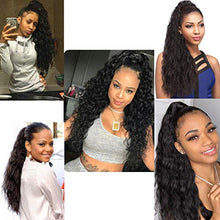 Load image into Gallery viewer, DODOING Kinky Curly Wrap Around Yaki Ponytail Extension Long Wavy Synthetic Hair Extensions Clip in Ponytail for Women Beauty and Fashion