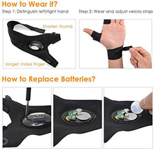 Load image into Gallery viewer, Father's Day Gifts Gloves with Lights - Gifts for Men Women Him Fishing Accessories LED Gloves Gadgets for Dad, Flashlight Lights Gloves for Walk the Dog | Repair | Working
