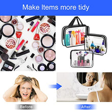 Load image into Gallery viewer, Clear Toiletries Bag, Funnasting 3 in 1 Waterproof Toiletry Travel Bag Clear PVC Travel Bag Wash Bag Makeup Bag Travel Business Bathroom for Men, Women and Kids