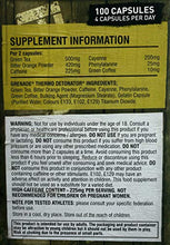 Load image into Gallery viewer, Grenade Thermo Detonator Weight Management Supplement, Tub of 100 Capsules