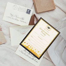 Load image into Gallery viewer, Yardwe 2022 Graduation Party Invitations Cards 20Pcs Grad Celebration Announcement Cards Congrats Party Decorations for High School or College