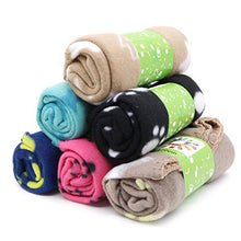 Load image into Gallery viewer, 6 Pieces Pet Blanket Cushion Dog Cat Soft Warm Blankets Puppy Washable Sleep Mat Pad Bed Cover With Paw Print(60 x 70cm/23.6 x 27.6 inch, Multicolor)