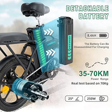 Load image into Gallery viewer, HITWAY Electric Bike E-Bike Foldable City Bikes 8.4h Battery, 250W Motor, Assist Range Up to 35-70Km BK5
