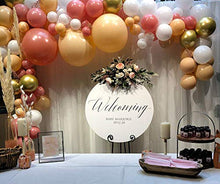 Load image into Gallery viewer, Oopat DIY Retro Dusty Pink and Blush Balloon Garland Kit for Girls Baby Shower Bridal Shower Garden Themed Birthday Party Decoration
