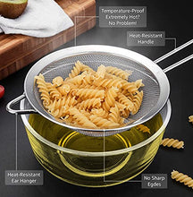 Load image into Gallery viewer, Sieve / Strainer | Pack of 3 | 7cm, 12cm & 18cm | Marine-Grade Stainless Steel | Finest Mesh | Temperature-Proof | No Sharp Edges | Anti-Corrosive | Bend-Proof