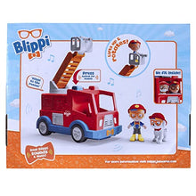 Load image into Gallery viewer, Blippi BLP0159 Truck-Fun Freewheeling Features Including 3 Firefighter and Fire Dog, Sounds and Phrases-Educational Vehicles for Toddlers and Young Kids, Red