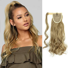 Load image into Gallery viewer, Ponytail Extensions Wrap Around Ponytail Hair Extension for Women 18" Curly Wavy Ponytail Extension Synthetic Clip in Ponytail Hairpiece