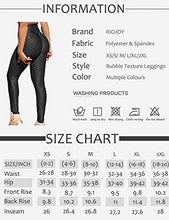 Load image into Gallery viewer, RIOJOY Women's Ruched Butt Fitness Leggings High Waist Stretchy Honeycomb Texture Running Tights,Black,Small