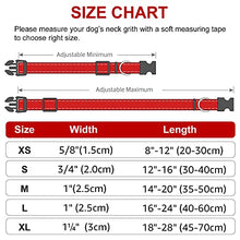Load image into Gallery viewer, Joytale Reflective Dog Collar,Padded Breathable Soft Neoprene Nylon Pet Collar Adjustable for Medium Dogs,M,Red
