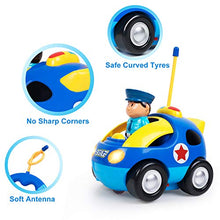Load image into Gallery viewer, SGILE Remote Control Car for Toddlers with Sound and Light, RC Police Car Toys Birthday Gift Present for 18 Month+ Year Old Boys Girls, Blue