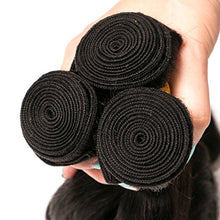 Load image into Gallery viewer, Brazilian Deep Wave Hair Bundles Cheap Deep Curl Hair Brazilian Virgin Remi Hair Deep Wave Hair 3 Bundles Brazillian Deep Curly Weave Short Curly Human Hair 8 10 12 Inch Natural Black