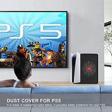 Load image into Gallery viewer, Anti-Dust Cover for PS5,Protective Cover for Sony Playstation 5,Anti Scratch Waterproof Dust Proof,PS5 Accessories (Black Spider)