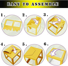 Load image into Gallery viewer, GuassLee 2022 Graduation Party Decoration - 4pcs Gold Balloon Boxes with GRAD,Class of 2022 Letters and 20pcs gold black balloons for 2022 Graduation Party Class of 2022 Decorations