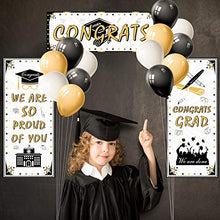 Load image into Gallery viewer, TUPARKA 2022 Graduation Banner with 15Pcs Graduation Party Balloons, Congrats Banner Grad Backdrop for Graduation Party Decorations 2022