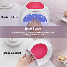 Load image into Gallery viewer, UV Nail Lamp, SUNUV 48W Professional UV Light for Gel Nails with Timer and Sensor, Manicure and Pedicure Nail Art Tools for Home and Salon