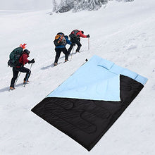 Load image into Gallery viewer, TOMSHOO Warm Double Sleeping Bag 86"x60" Double Thermal Thick Sleeping Bag 2 Person Outdoor Camping Hiking Thick Sleeping Bag with 2 Pillows for Winter and Spring