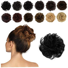 Load image into Gallery viewer, 1PC Wavy Curly Messy Hair Bun Extensions Scrunchie Hair Bun Updo Hairpiece Hair Ribbon Ponytail Hair Extensions For Women Girls(Ash Blonde)