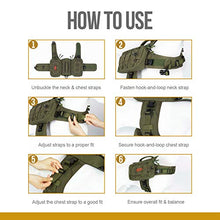 Load image into Gallery viewer, OneTigris Dog Pack Hound Travel Camping Hiking Backpack Saddle Bag Rucksack for Medium & Large Dog (Ranger Green)