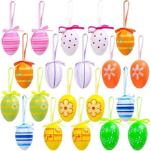Load image into Gallery viewer, Ptsaying easter decorations,20Pcs easter hanging eggs ornaments,easter tree decorations,decorative Easter plastic eggs easter home outdoor decoration
