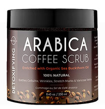 Load image into Gallery viewer, O Naturals Arabica Coffee Exfoliating Body Scrub Exfoliator - Anti Cellulite Dead Sea Salt Coffee Scrub For Face Body Legs & Foot Best Body Exfoliator & Cellulite Remover - Coffee Body Scrub