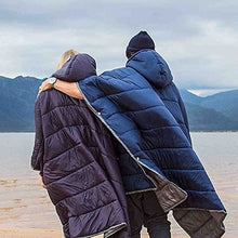Load image into Gallery viewer, Adult Wearable Sleeping Bag - Hoodie Blanket, Honcho Poncho Warm Cover Coat, for Cold Weather Outdoors, Home or Office Use