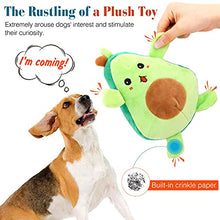 Load image into Gallery viewer, Pawaboo Squeaky Dog Toys, 2-in-1 Interactive Plush Puzzle Dog Toys, Tug of War Dog Chew Toys, Safe Pet Stuffed Plush Toys, Cute Smiley and Crying Avocado Pattern Toys for Medium, Small Puppy Dogs