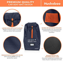 Load image into Gallery viewer, Car Seat Travel Bag - Strong Non Rip Nylon, Fits All Sizes, Navy, with Sun Shade