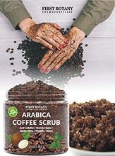 Load image into Gallery viewer, First Botany Cosmeceuticals Natural Arabica Coffee Scrub 12 Oz. With Organic Coffee, Coconut And Shea Butter - Best Acne, Anti Cellulite And Stretch Mark Treatment, Spider Vein Therapy