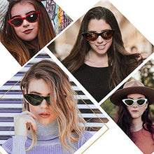 Load image into Gallery viewer, Joopin Polarized Cat Eye Sunglasses for round faces for Women, Retro Narrow Pointy Cateye Womens Sun Glasses (Black)
