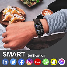Load image into Gallery viewer, Fitness Tracker with Heart Rate, Sleep Tracking, Blood Pressure and Blood Oxygen SpO2, 1.47" Touch Screen Activity Tracking IP68 Waterproof Smart Watch for Women Men