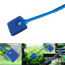 Load image into Gallery viewer, kuou Aquarium Fish Tank Cleaning Sponge Brush, Reusable Fish Tank Cleaner Algae Clean Brush Double Face Sponge for Glass Tank