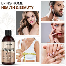 Load image into Gallery viewer, Fenugreek Oil 100ml - Pure Cold Pressed Fenugreek Extract Oil for Skin, Body, Nails & Hair - Fenugreek Essential Oil for Beard Growth, Hair Growth & Toned Skin - Vegan Friendly - for Both Women & Men