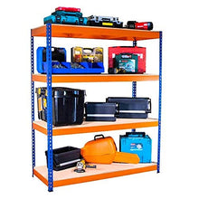 Load image into Gallery viewer, Extra Heavy Duty Garage Racking Shelving Unit 1800mm H x 1500mm W x 600mm D 400KG UDL FREE NEXT DAY DELIVERY