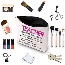 Load image into Gallery viewer, Teacher Definition Makeup Bag Funny Teacher Gift Teacher Appreciation Gifts for Women Teacher Bag Teacher Pencil Pouch Travel Toiletry Bag Gift(Stars Within Reach )