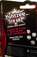 Load image into Gallery viewer, Chaya's Yahtzee to Go Travel Game 2014 Gaming With Ballpoint Pen