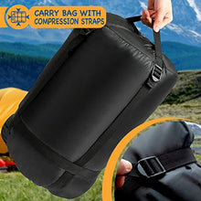 Load image into Gallery viewer, SUNMER Double Sleeping Bag - King Size - 300GSM - 3-4 Season - Converts into 2 Single Sleeping Bags - Ideal for Camping and Hiking Trips - Waterproof - Navy