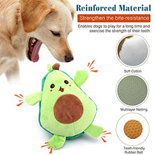 Load image into Gallery viewer, Pawaboo Squeaky Dog Toys, 2-in-1 Interactive Plush Puzzle Dog Toys, Tug of War Dog Chew Toys, Safe Pet Stuffed Plush Toys, Cute Smiley and Crying Avocado Pattern Toys for Medium, Small Puppy Dogs
