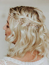 Load image into Gallery viewer, FXmimior Wedding Bridal Crystal Flower Girl Rhinestones Headband Hair Vine Headpiece Women Evening Party Hair Accessories (silver)