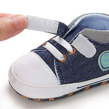 Load image into Gallery viewer, MASOCIO Baby Boy Shoes Infant Toddler First Walking Trainer Prewalker Blue 3-6 Months