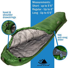 Load image into Gallery viewer, Hyke & Byke Katahdin 0C -10C -15C 625 Fill Power Hydrophobic Sleeping Bag with Advanced Synthetic - Ultra Lightweight 4 Season Men and Women Mummy Bag Designed for Backpacking