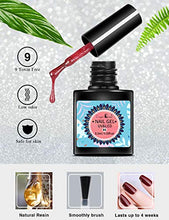 Load image into Gallery viewer, FINGER QUEEN Gel Nail Polish Kit,12 Colors Gel Nail Polish Starter Kit With UV Light 120W High-power LED Nail Lamp , Base Coat, Top Coat, Essential Home Manicure Tools DIY Home Gel Nail Kit for Women