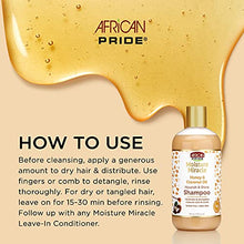 Load image into Gallery viewer, African Pride Moisture Miracle Honey & Coconut Oil Shampoo 12 oz