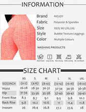 Load image into Gallery viewer, RIOJOY Women Anti Cellulite Gym Waffle Leggings, High Waist Yoga Pants Bubble Textured, Scrunch/Ruched Butt Lift Running Tights