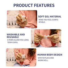 Load image into Gallery viewer, Zinyakon Silicone Toe Separators, 12 Packs of Gel Toe Spacers for Men and Women, Bunion Corrector for Bunion, Overlapping Toes, Crooked Toes, Hammer Toe